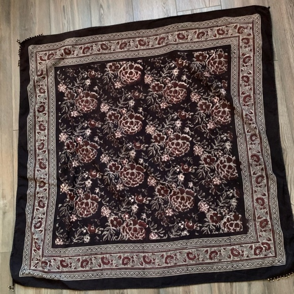 Floral Patterned Scarf